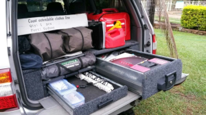 Toyota Land Cruiser 2005 rear storage